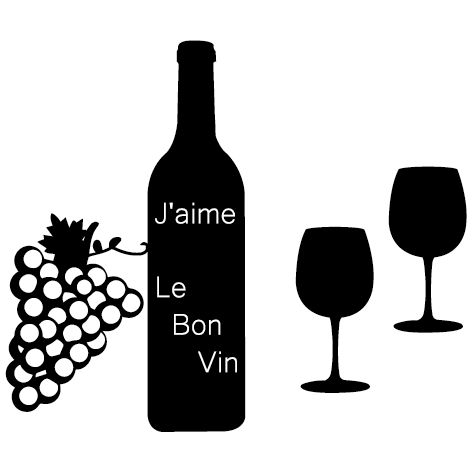 Sticker bouteille de vin